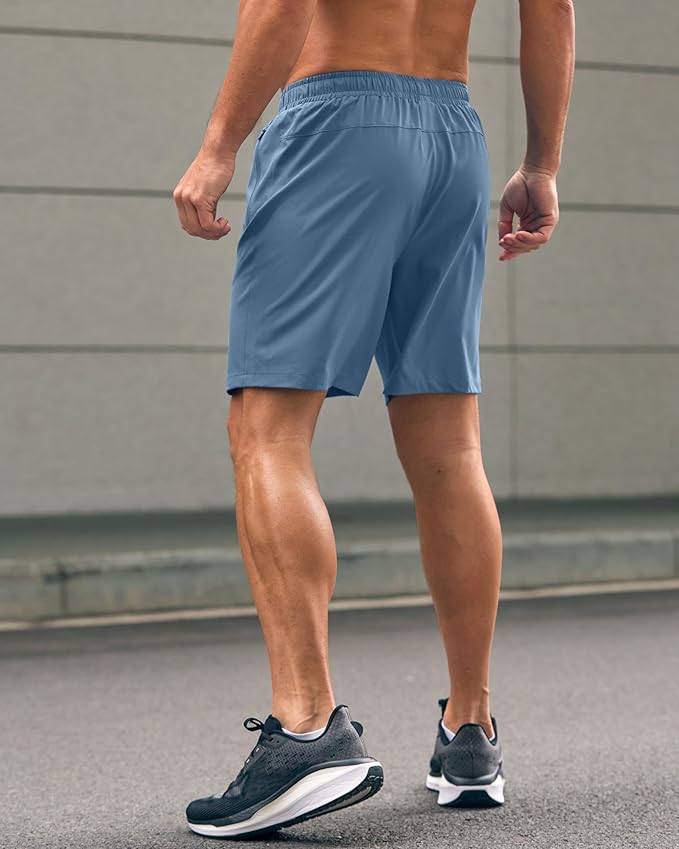 G Gradual Men's Athletic Running Shorts with Zipper Pockets Quick Dry 7"/ 5"/ 9" Workout Gym Shorts for Basketball Hiking