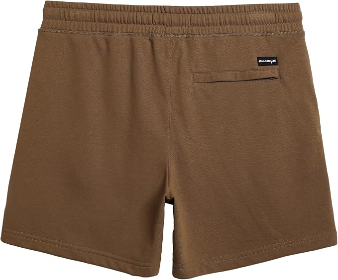 maamgic Mens Athletic Gym Shorts 5.5" Elastic Waist Casual Pajama Pocket Jogger Men Workout Short Pants