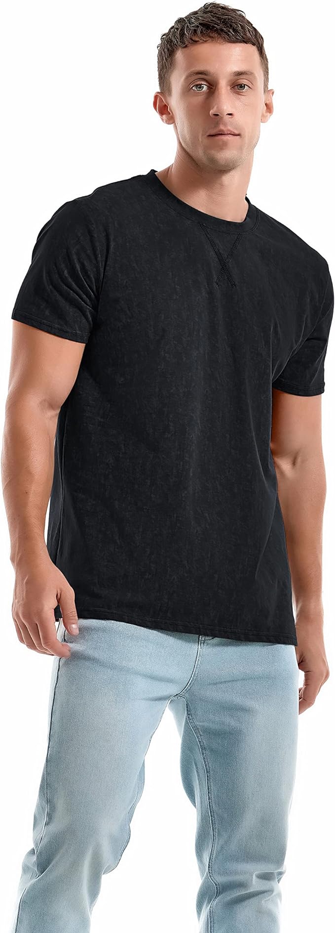 KLIEGOU Men's T-Shirts - Premium Cotton Crew Neck Tees S - 4XL