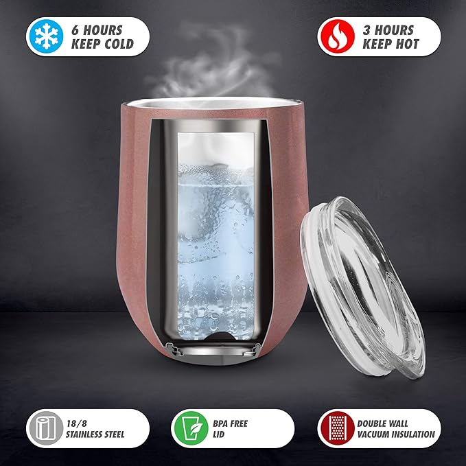 Veracco This Is Probably Captain & Coke Double Wall Insulated Tumbler with Splash Proof Lid Funny Gift For Someone Who Loves Drinking Bachelor Party Favors (Stainless Steel,12Oz,Rose Gold)