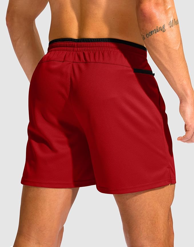 G Gradual Men's Running Athletic Shorts with Zipper Pocket 5"/ 7" Lightweight Quick Dry Gym Workout Shorts for Tennis Active