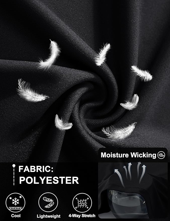 MAGCOMSEN 3 Pack Men's Short Sleeve Quick Dry Shirts Moisture Wicking UPF 50+ Athletic Running Gym Workout Swim T-Shirts