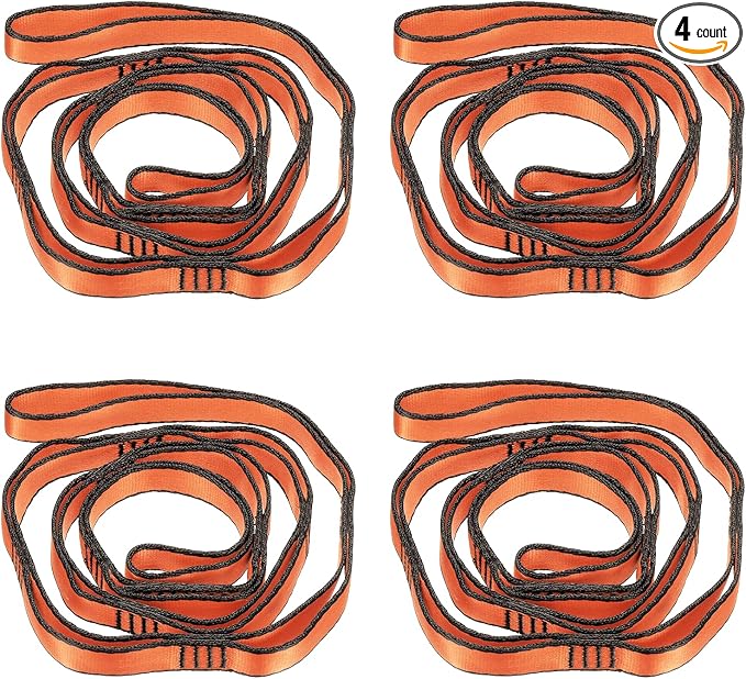 PATIKIL Daisy Chain Straps, Strong Climbing Strap Adjustable Nylon Chain Sling with Loops for Aerial Yoga Hammock Swing