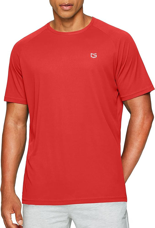 G Gradual Men's Workout Quick Dry T-Shirts Short Sleeve Lightweight Cooling Gym Shirts Tee for Running, Beach, Hiking
