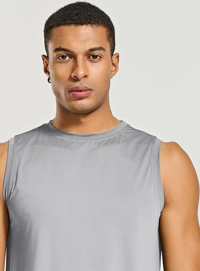 Men's Athletic Tank Tops Sleeveless Muscle Shirts Workout Running Bodybuilding Gym Tanks