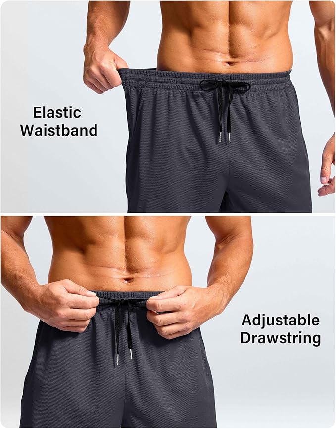 G Gradual Men's Athletic Workout Shorts with Pockets 5"/7"/9" Lightweight Quick Dry Gym Basketball Running Shorts for Men