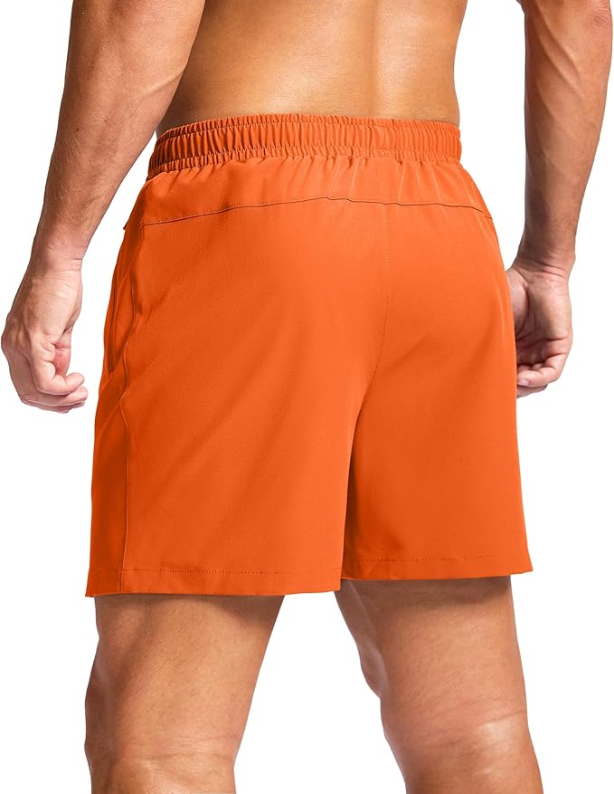 G Gradual Men's Athletic Running Shorts with Zipper Pockets Quick Dry 7"/ 5"/ 9" Workout Gym Shorts for Basketball Hiking