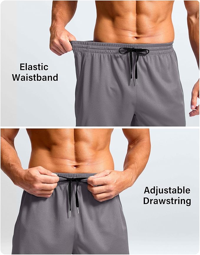 G Gradual Men's Athletic Workout Shorts with Pockets 5"/7"/9" Lightweight Quick Dry Gym Basketball Running Shorts for Men
