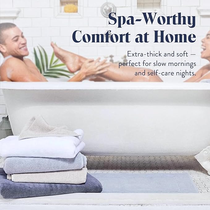 Brooklinen Super-Plush Turkish Cotton Bath Sheets Set of 2 Cotton, 820 GSM, Highly Absorbent, Machine Washable, Perfect for Home & Bathroom (40" x 65", White)