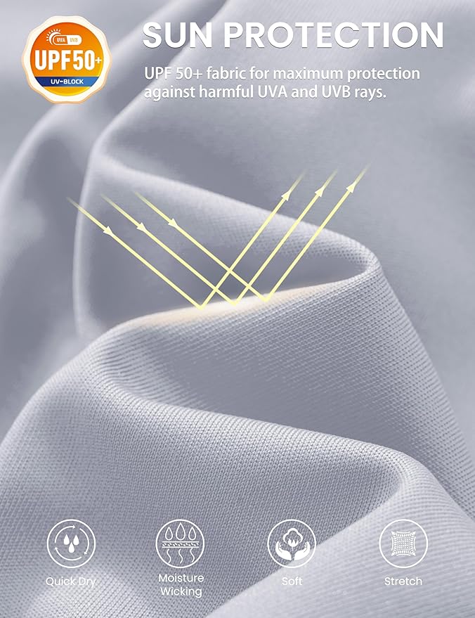 MAGCOMSEN 2 Pack Men's UPF 80+ Tank Tops Quick Dry Workout Gym Sleeveless Muscle Shirts Cooling Summer Beach Swim Shirt