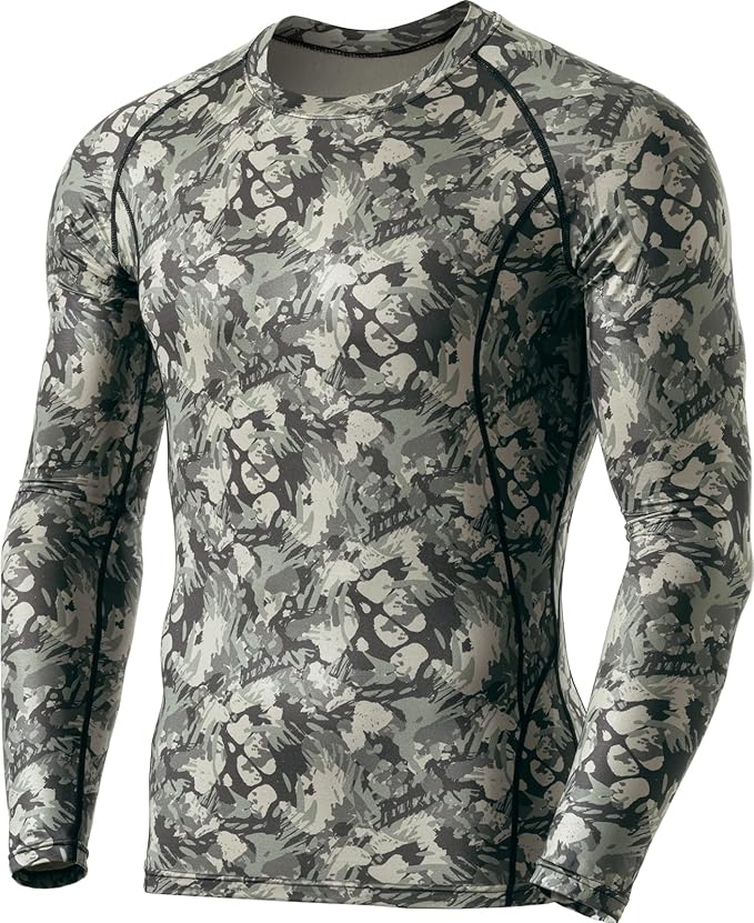 TSLA Men's Thermal Long Sleeve Compression Shirts, Athletic Base Layer Top, Winter Gear Running T-Shirt