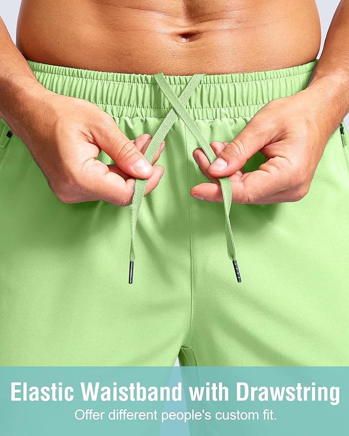 G Gradual Men's Athletic Running Shorts with Zipper Pockets Quick Dry 7"/ 5"/ 9" Workout Gym Shorts for Basketball Hiking