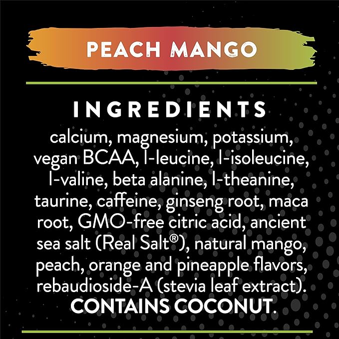 Redmond Re-Lyte Pre-Workout Drink Mix, Sampler Pack, 4 Sticks