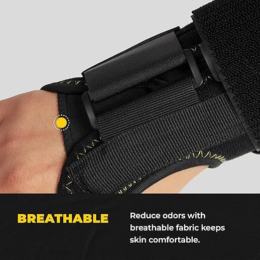 CopperJoint Wrist Brace for Carpal Tunnel - Wrist Support & Hand Brace for Sprains, Injuries, Post-Op Care - Tendonitis Wrist Brace - Copper Infused for Faster Healing & Support - Left