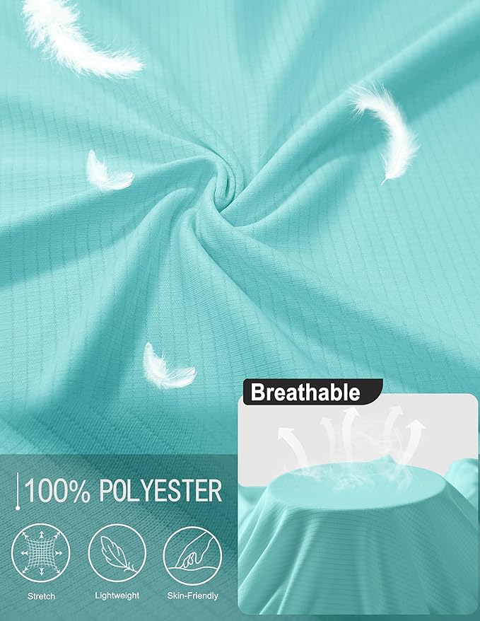 Men's Short Sleeve Workout Shirts Quick Dry Lightweight T-Shirts Gym Running Athletic Tshirt for Summer