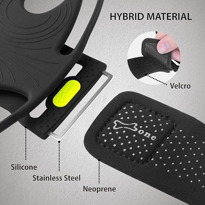 BONE Run Tie 2, Running Phone Holder, Skin-Friendly Silicone Sport Armband with Dual Layer Design for Heat-Dissipation, Workout Phone Carrier for Most Smartphone (S Arm Size/7.9-9.8 inches)