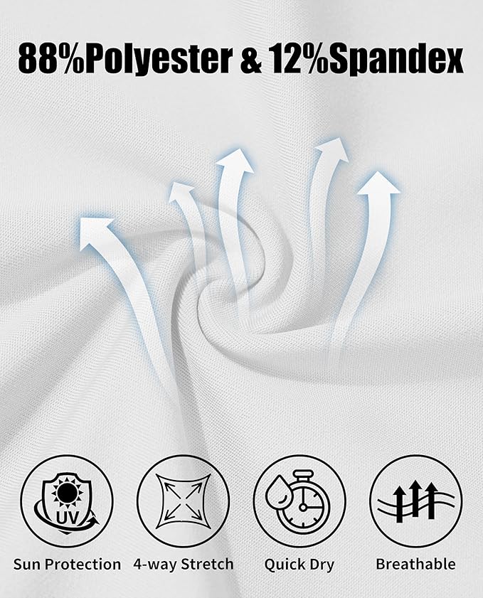 KEFITEVD Men's Workout Tank Tops Sleeveless Quick Dry UPF 80+ Summer Sun Shirts for Running Swim Gym Beach