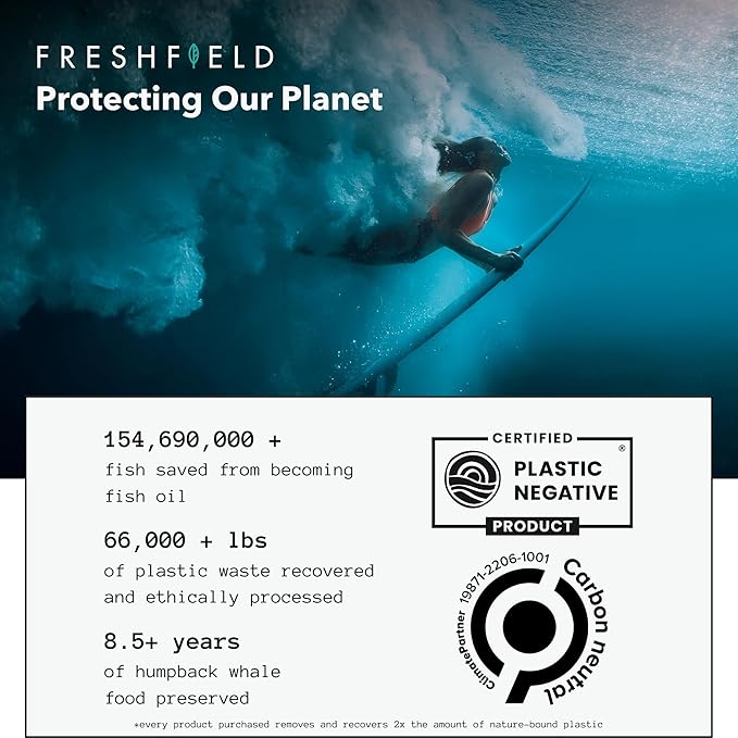 Ocean Saving Omega, Algae Omega 3, DHA Supplement, 6-Month Supply, Highest Levels of DHA per Capsule (440 mg), w/DPA