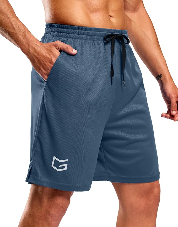 G Gradual Men's Athletic Workout Shorts with Pockets 5"/7"/9" Lightweight Quick Dry Gym Basketball Running Shorts for Men
