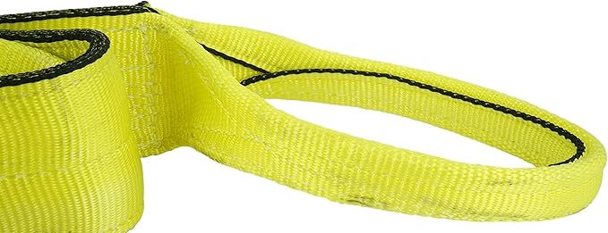 DD Sling (USA Made). 4" x 8', 2 Ply, Nylon Lifting Slings, Master Edge, Eye & Eye, Heavy Duty, 11500 lbs Vertical, 9200 Choker, 23000 Basket Load Capacity (4" x 8')