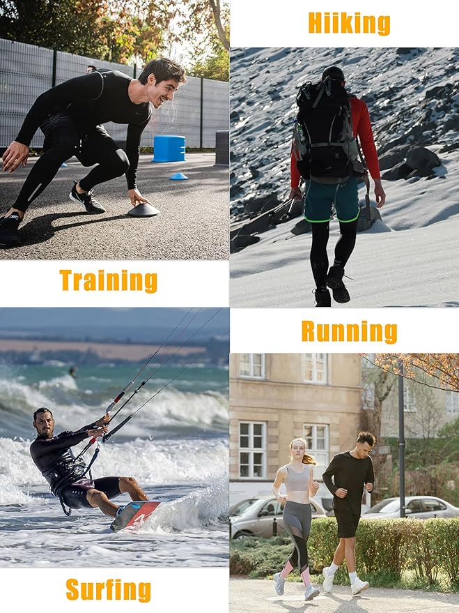 MAGCOMSEN Men's Long Sleeve Shirts UPF 50+ UV Sun Protection Athletic Shirts for Hiking Running Workout Rash Guard