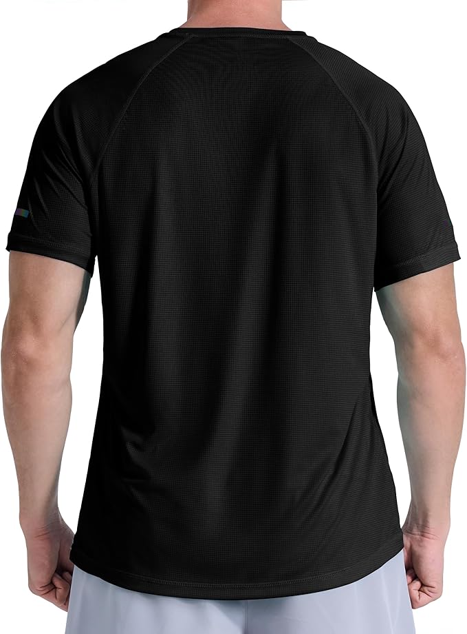 Men's Short Sleeve Workout Shirts Quick Dry Lightweight T-Shirts Gym Running Athletic Tshirt for Summer