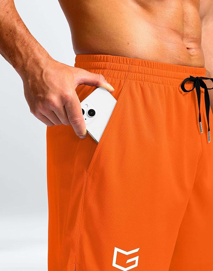 G Gradual Men's Athletic Workout Shorts with Pockets 5"/7"/9" Lightweight Quick Dry Gym Basketball Running Shorts for Men