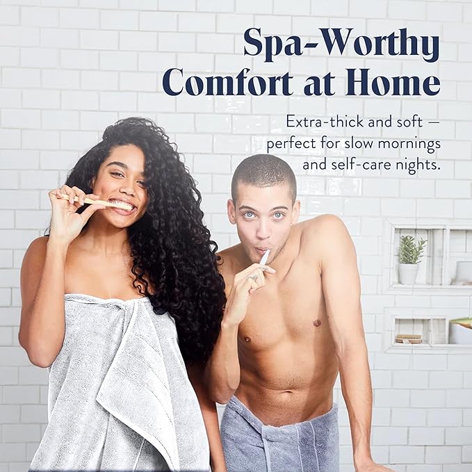 Brooklinen Super-Plush Turkish Cotton Bath Sheets Set of 2 Cotton, 820 GSM, Highly Absorbent, Machine Washable, Perfect for Home & Bathroom (40" x 65", White)