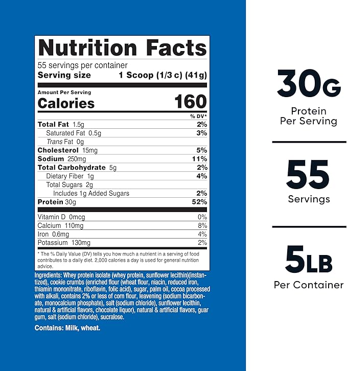 Nutricost Whey Protein Isolate (Cookies N Cream) 5LBS