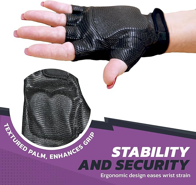 Fitness Gloves for Women & Men with Wrist Support, Workout & Strength Training Gloves, Gym Accessories for Ladies/Men, & Weight Lifting Gloves