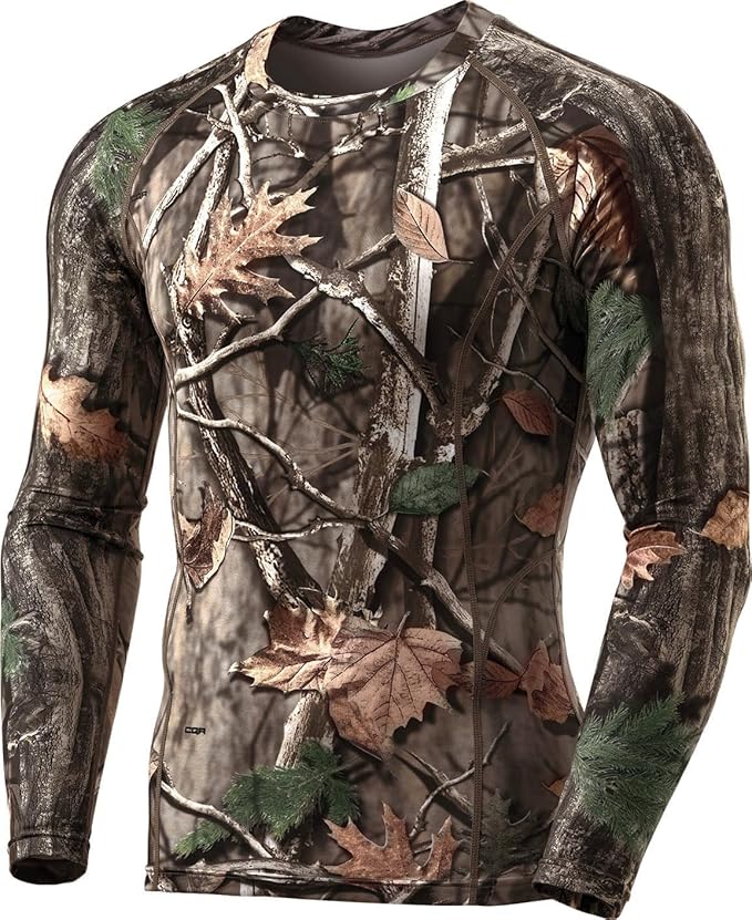 TSLA Men's Thermal Long Sleeve Compression Shirts, Athletic Base Layer Top, Winter Gear Running T-Shirt