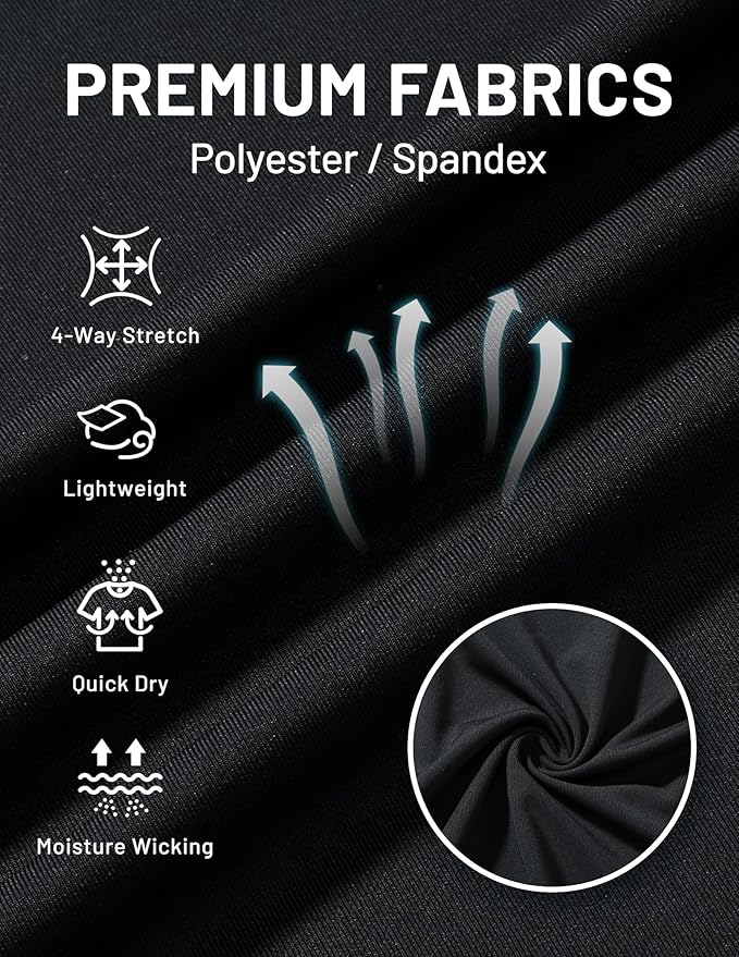 MIER Men's Tank Tops Workout Sleeveless Tee Shirts Muscle Athletic Gym Running Beach Tanks for Men, Quick Dry