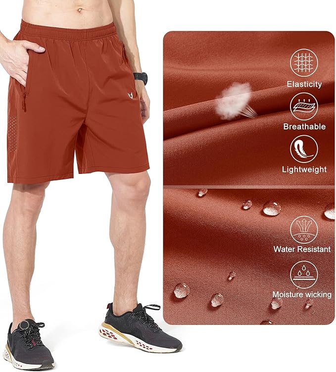 NORTHYARD Men's Athletic Running Shorts Quick Dry Workout Shorts 7"/ 5"/ 9" Lightweight Sports Gym Basketball Tennis Hiking
