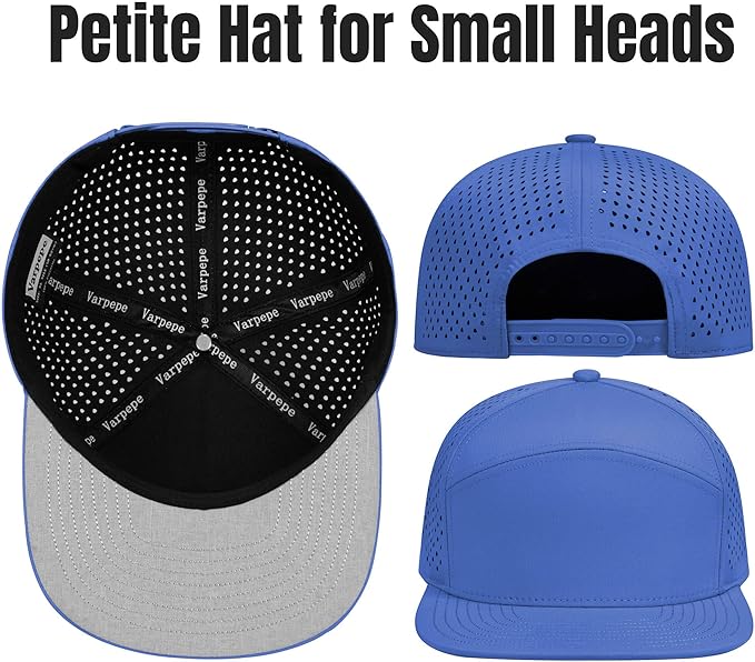 Performance Snapback Hats for Men Women,Flat Bill Cap,Golf,Running,Workout