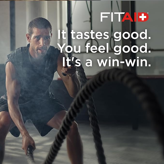 Lifeaid Fitaid Recovery Drink, Fruit Punch, Zero Sugar, Vegan, Kosher, Keto Friendly, Gluten Free, 12 Fluid Ounce (Pack of 12)