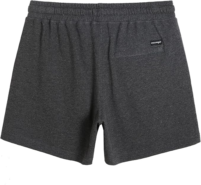 maamgic Mens Athletic Gym Shorts 5.5" Elastic Waist Casual Pajama Pocket Jogger Men Workout Short Pants