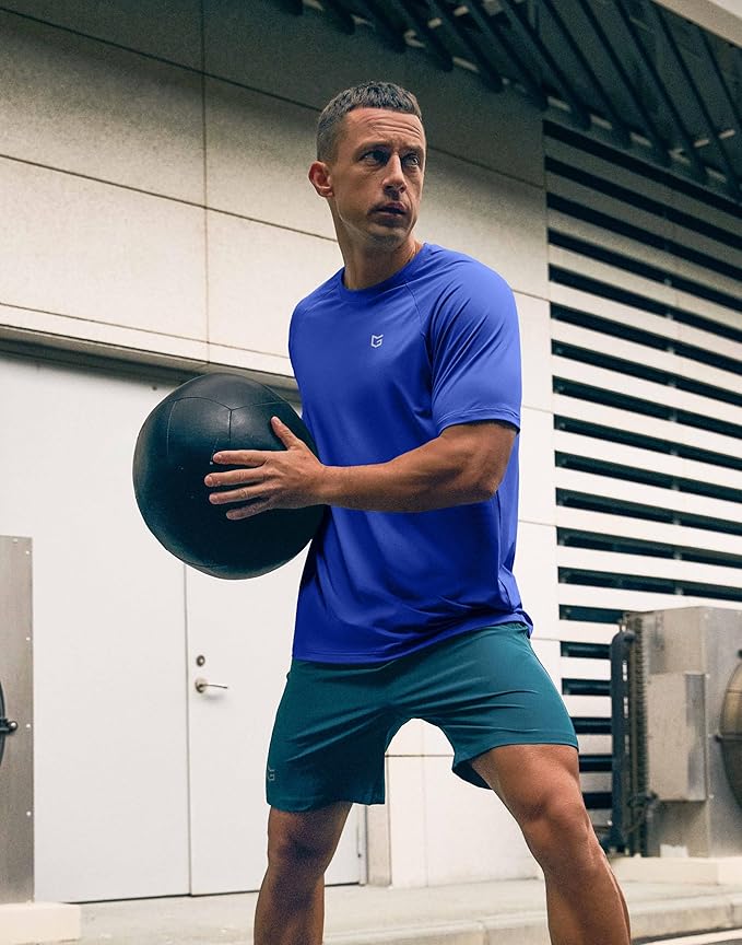 G Gradual Men's Workout Athletic T-Shirts Moisture Wicking Cooling Running Shirts Short Sleeve Performance Tee for Gym Tennis