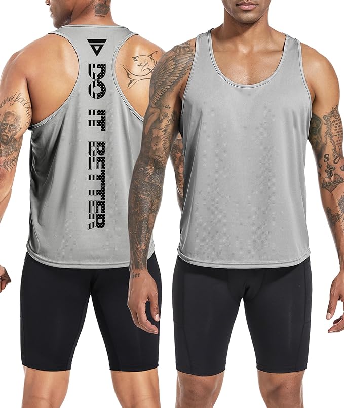 Boyzn Men's 1, 3 or 5 Pack Y-Back Workout Tank Tops, Athletic Muscle Gym Tank Tops, Fitness Bodybuilding Sleeveless T-Shirts
