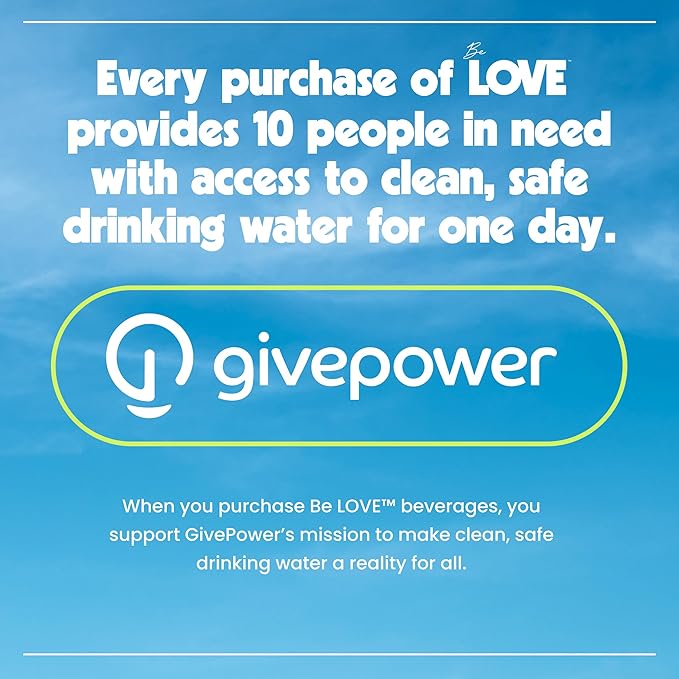 Be LOVE Balanced Electrolyte Beverage with Magnesium, Potassium & Sodium - Purified Still Beverage for Daily Hydration, Exercise, Work & Wellness- Zero Sugar, Gluten Free (Citrus Zest, 12oz x 12ct)