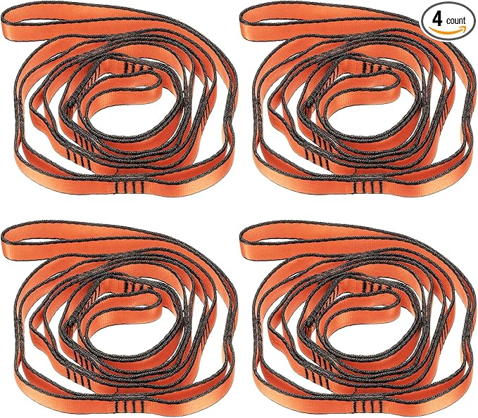 PATIKIL Daisy Chain Straps, Strong Climbing Strap Adjustable Nylon Chain Sling with Loops for Aerial Yoga Hammock Swing