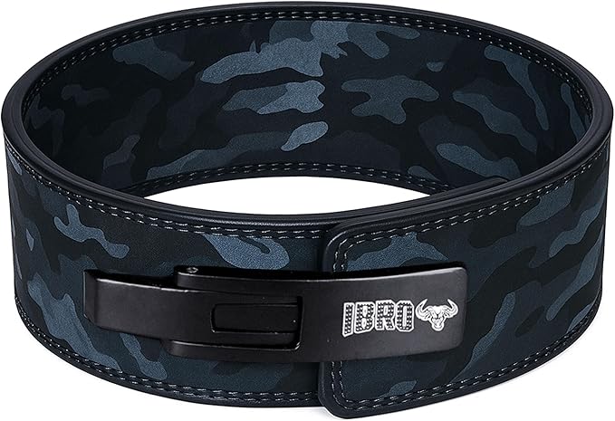 IBRO Powerlifting Lever Gym Belt – Power 8MM, 10MM or 13MM Extreme Heavy Duty Genuine Leather Belts - Squats Deadlifts Bodybuilding Weight Lifting IPF Power Lifting Strongman for Men