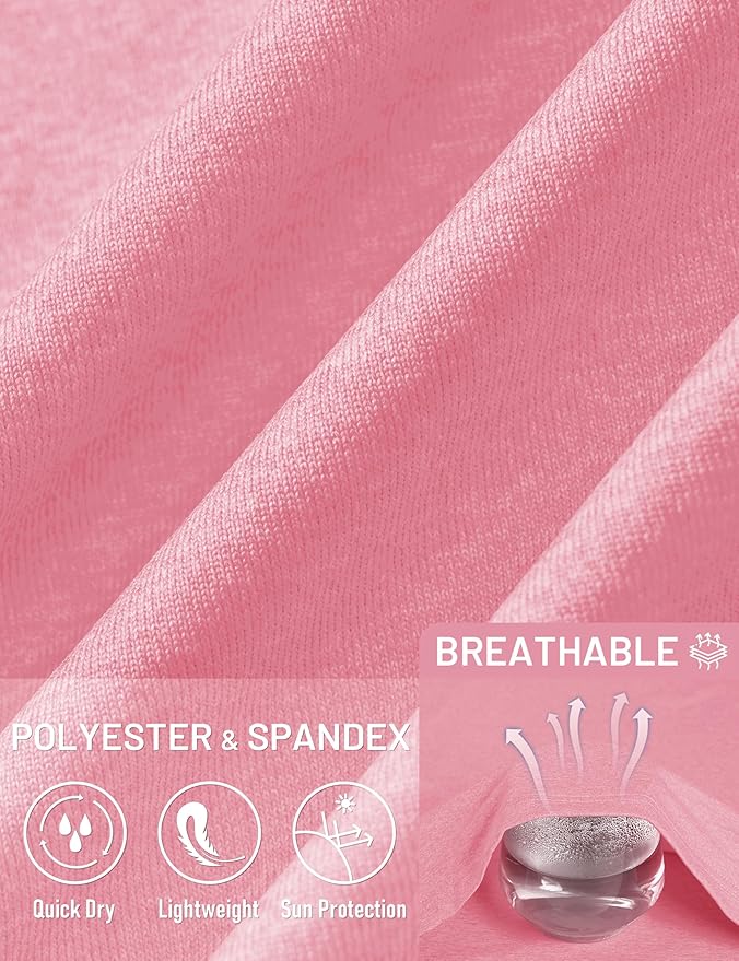 MAGCOMSEN Men's Hooded UPF 50+ Sun Protection T Shirts Long Sleeve Athletic Fishing Shirts Rash Guards