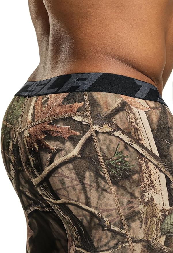TSLA Men's Thermal Compression Pants, Athletic Sports Leggings & Running Tights, Wintergear Base Layer Bottoms