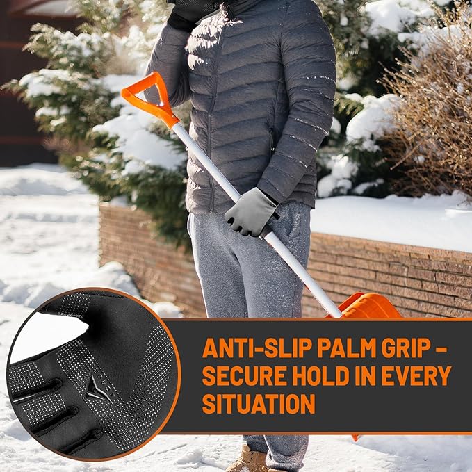 GXCROR Winter Gloves with Windproof & 3M Thermal Insulation, Touchscreen & Anti-Slip, Ideal for Running, Cycling, Hiking, Driving, and Outdoor Activities