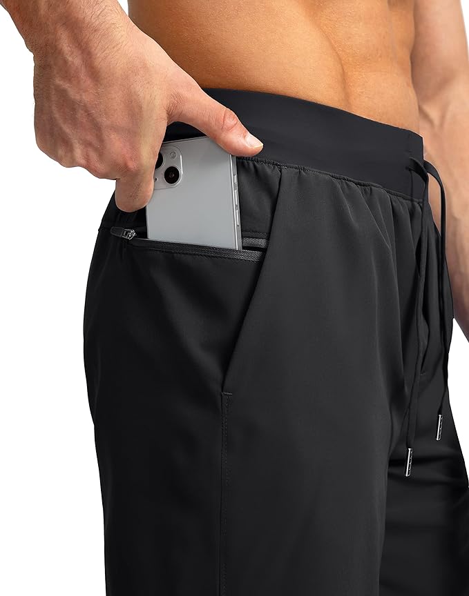 Men's Running Shorts with Zipper Pockets 9 Inch/ 7 Inch / 5 Inch Lightweight Quick Dry Gym Workout Athletic Shorts for Men