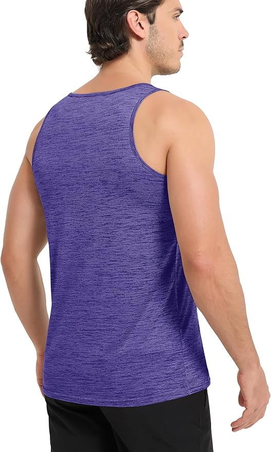 MAGCOMSEN Mens Workout Tank Tops Undershirt Cotton Muscle Athletic Sleeveless Shirts for Gym