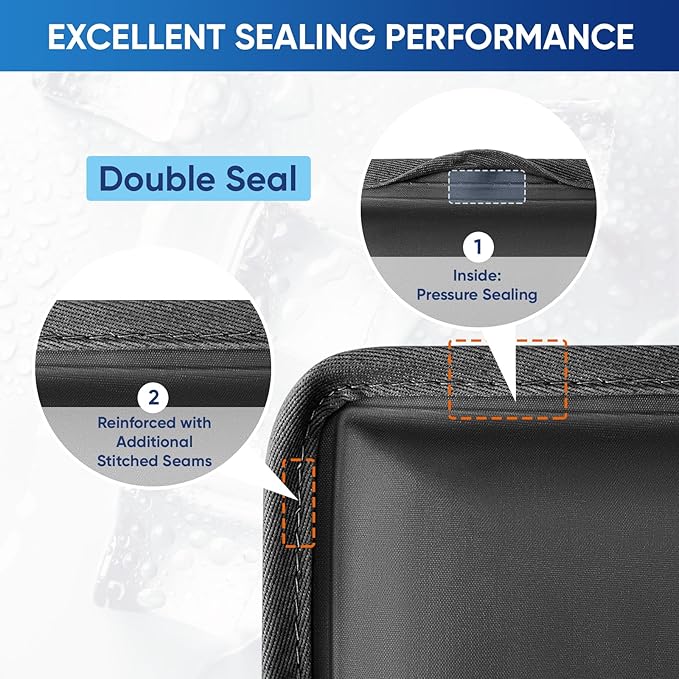 APEXUP Gel Ice Packs for Injuries Reusable, Flexible Double Sided Cold Packs for Injuries, Ice Pack for Knee, Shoulder, Back, Hip, Leg, Arm (Black, L, 1PK)