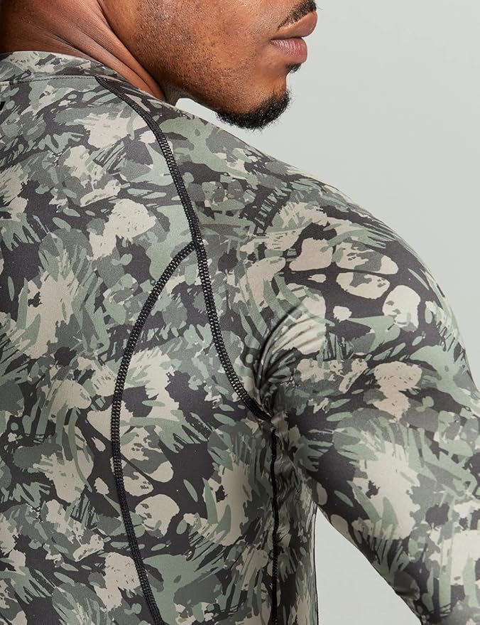 TSLA Men's Thermal Long Sleeve Compression Shirts, Athletic Base Layer Top, Winter Gear Running T-Shirt