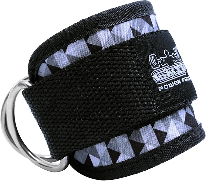 Ankle Straps for Cable Machines Double D-Ring Gym Adjustable Neoprene Premium Cuffs to Enhance Legs Abs & Glutes Kickbacks Workouts Leg Curls Extensions Booty Hip Abductors Exercise for Men & Women