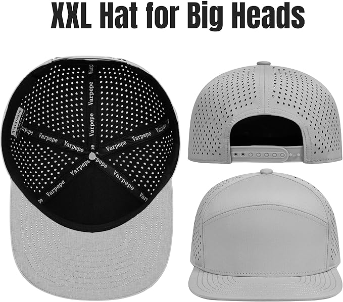 Performance Snapback Hats for Men Women,Flat Bill Cap,Golf,Running,Workout